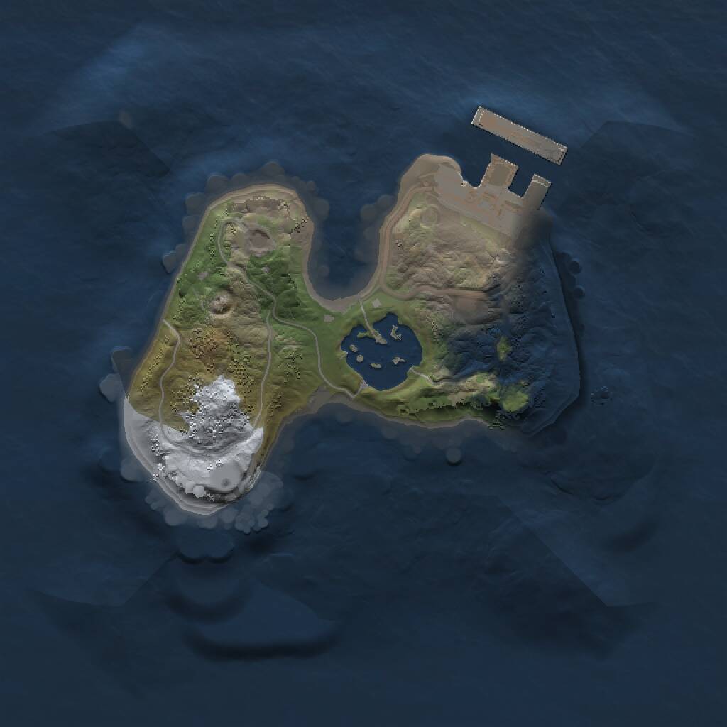 Rust Map: Procedural Map, Size: 1500, Seed: 552248, 3 Monuments