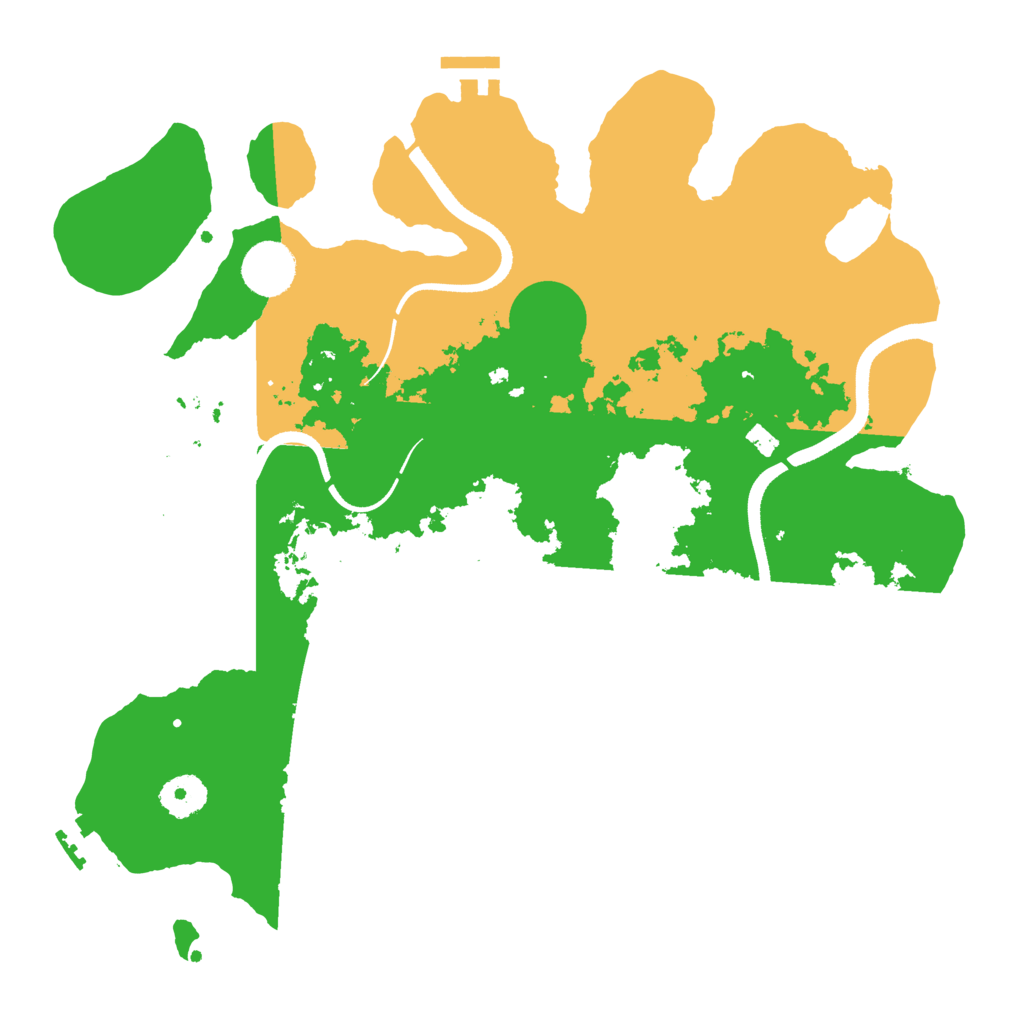 Biome Rust Map: Procedural Map, Size: 3500, Seed: 515735