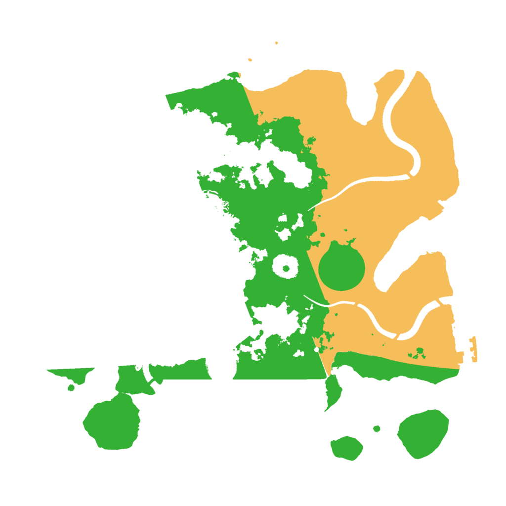 Biome Rust Map: Procedural Map, Size: 3000, Seed: 472822415