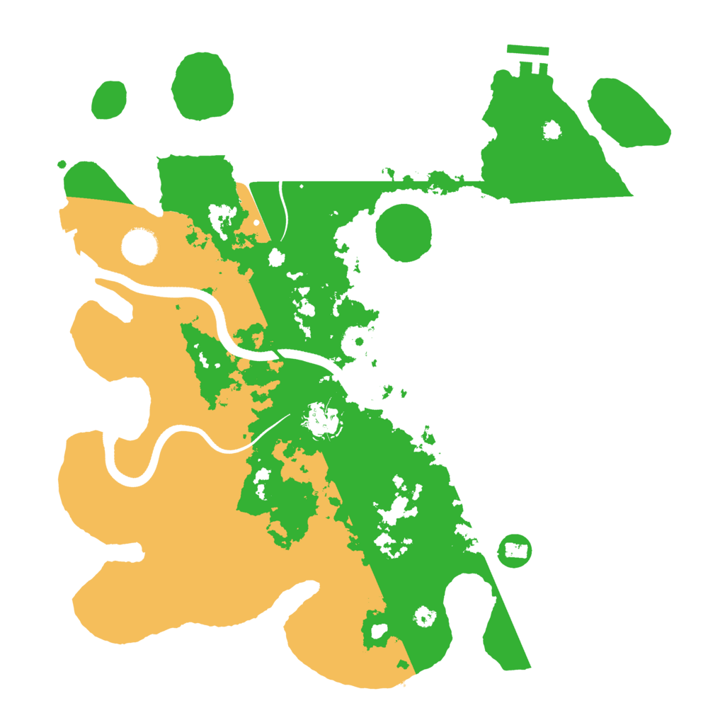 Biome Rust Map: Procedural Map, Size: 3500, Seed: 49751757