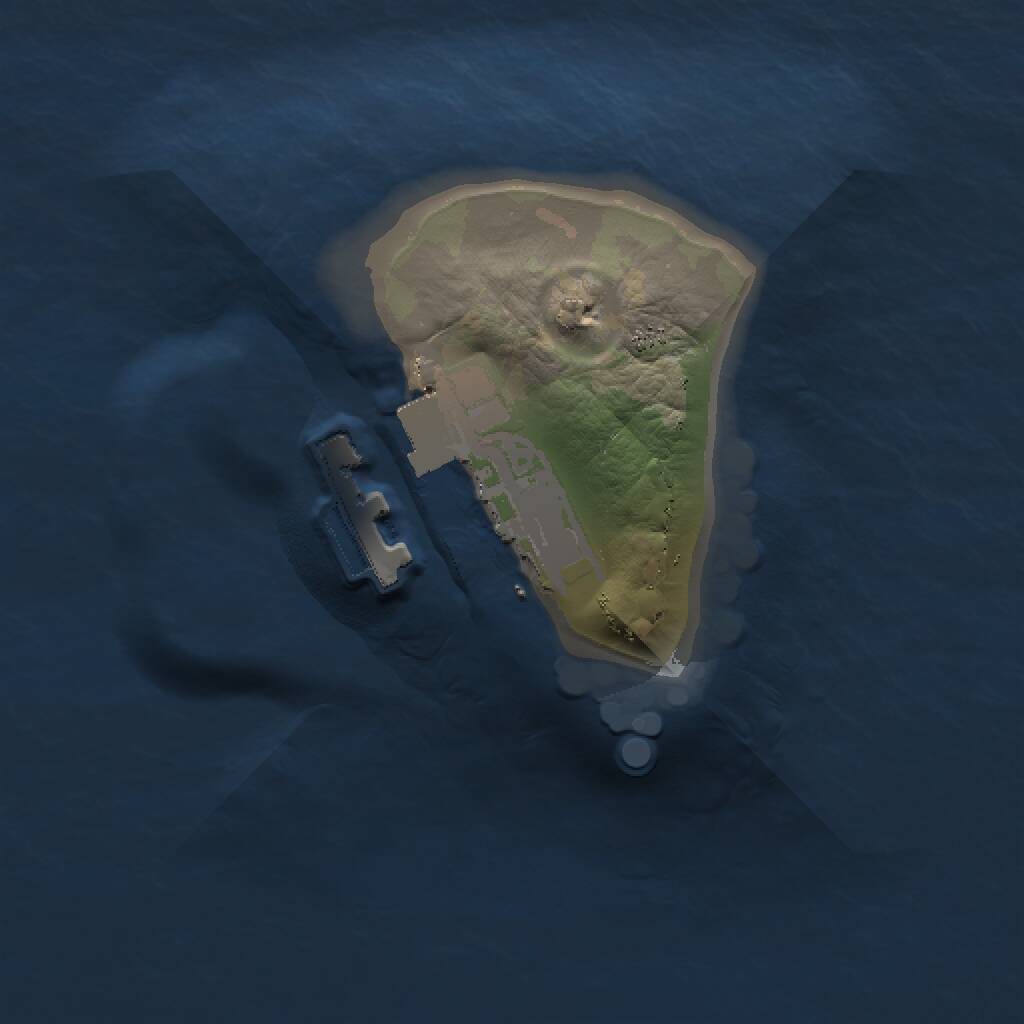 Rust Map: Procedural Map, Size: 1000, Seed: 251769936, 2 Monuments