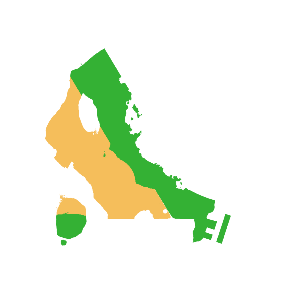 Biome Rust Map: Procedural Map, Size: 2000, Seed: 743842567