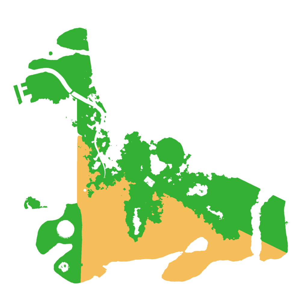 Biome Rust Map: Procedural Map, Size: 3200, Seed: 1070235784