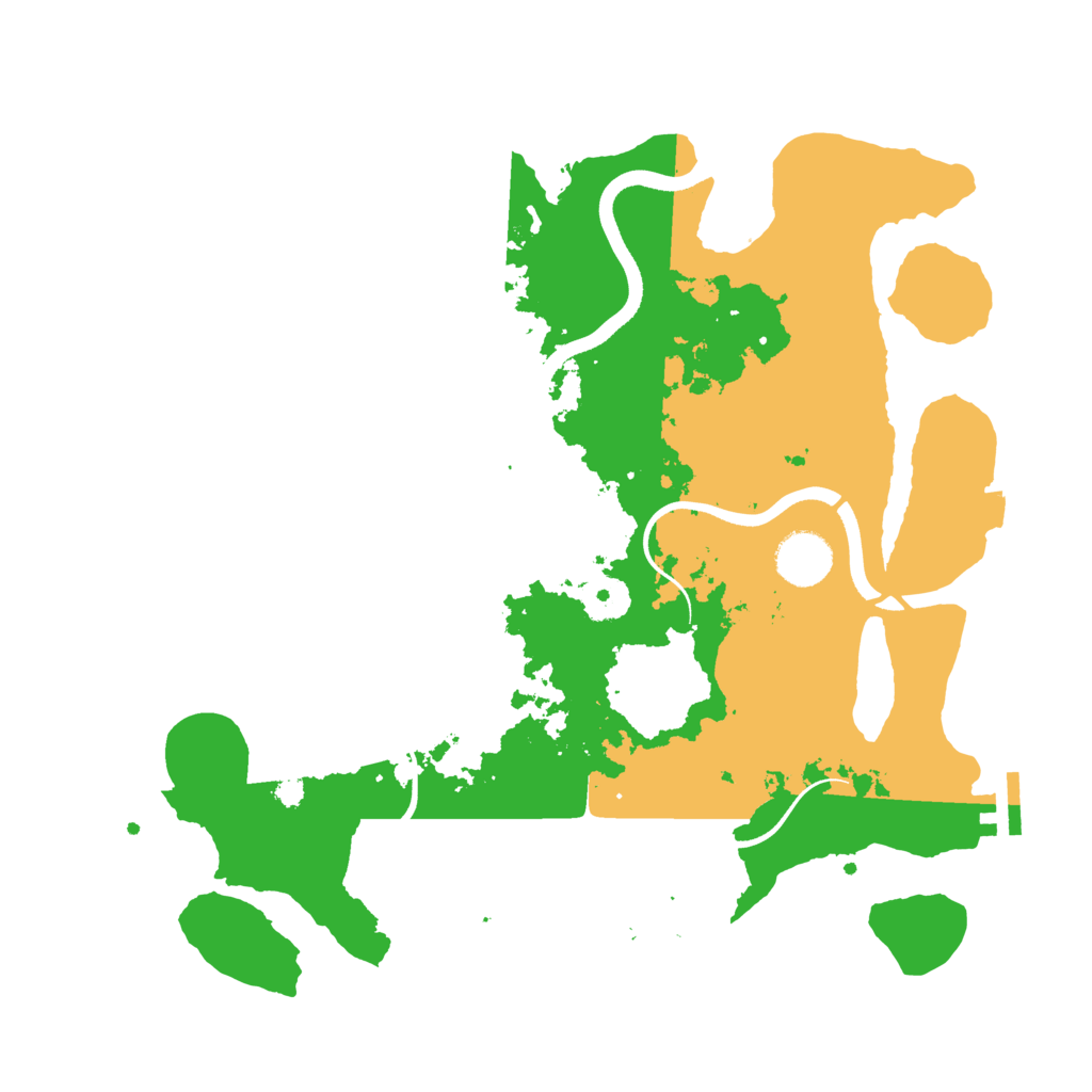 Biome Rust Map: Procedural Map, Size: 3500, Seed: 170162