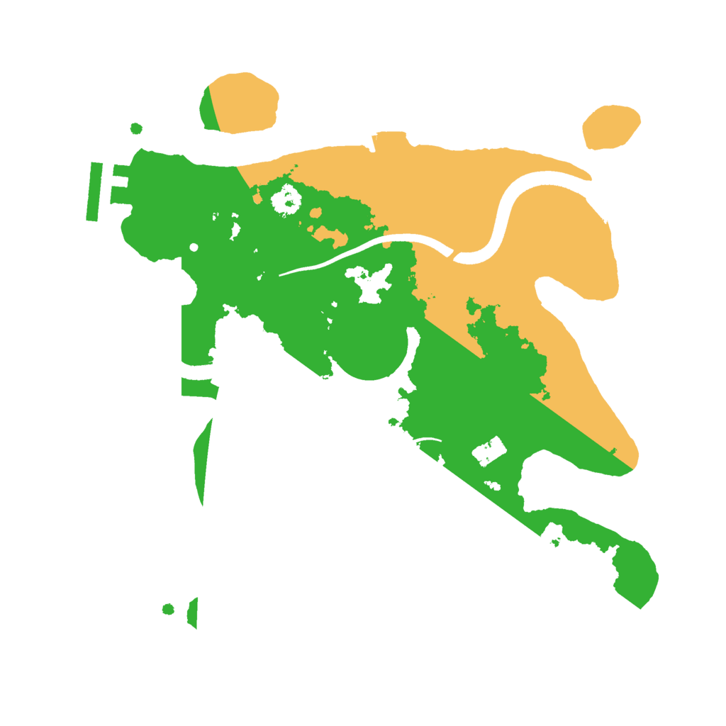 Biome Rust Map: Procedural Map, Size: 2500, Seed: 959720967
