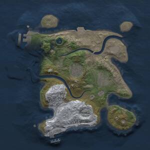 Thumbnail Rust Map: Procedural Map, Size: 2500, Seed: 959720967, 6 Monuments