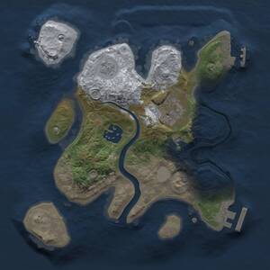 Thumbnail Rust Map: Procedural Map, Size: 2222, Seed: 17762077, 7 Monuments
