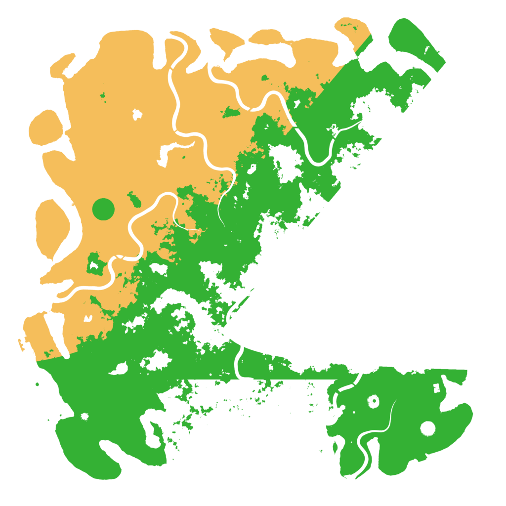 Biome Rust Map: Procedural Map, Size: 6000, Seed: 9617