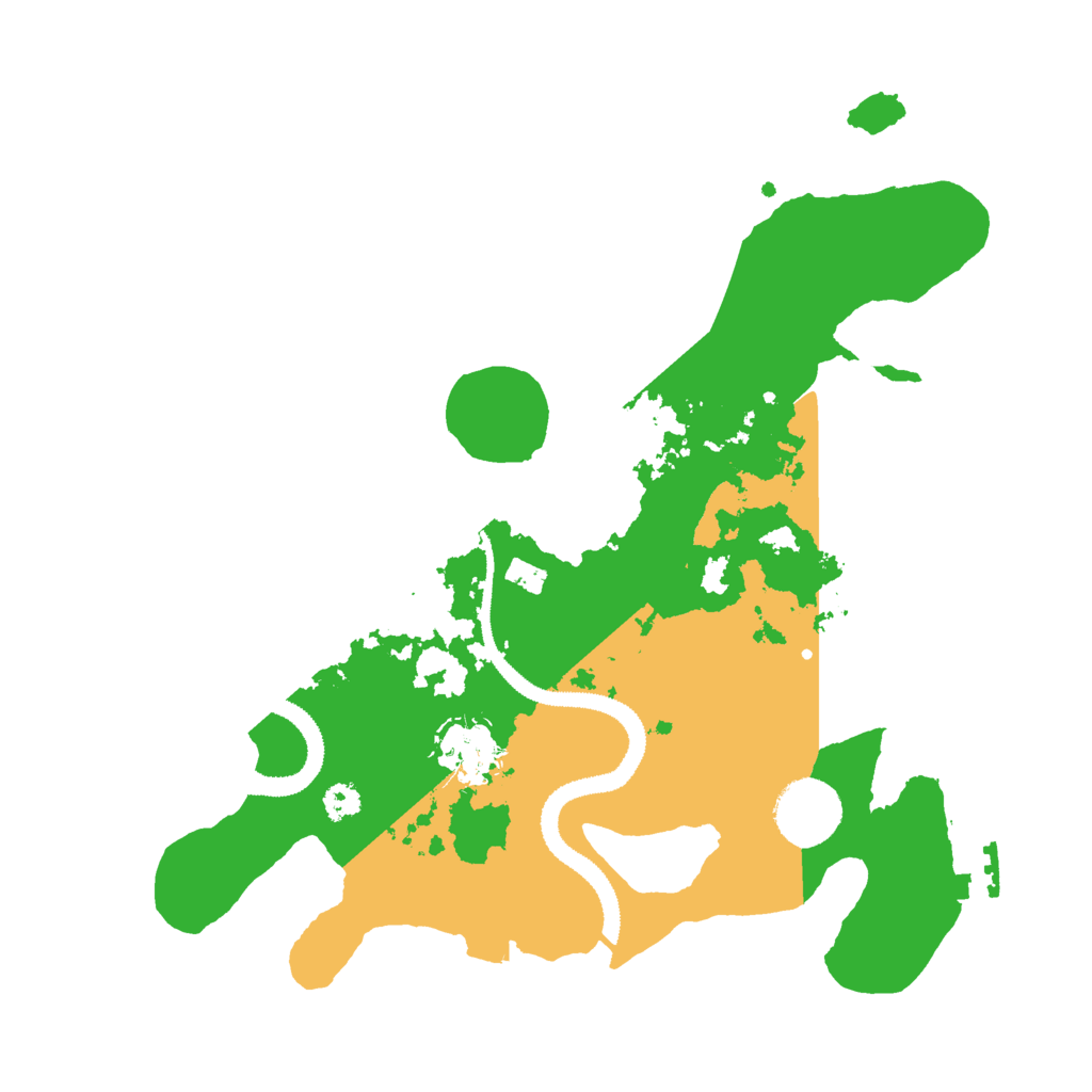 Biome Rust Map: Procedural Map, Size: 3000, Seed: 23288