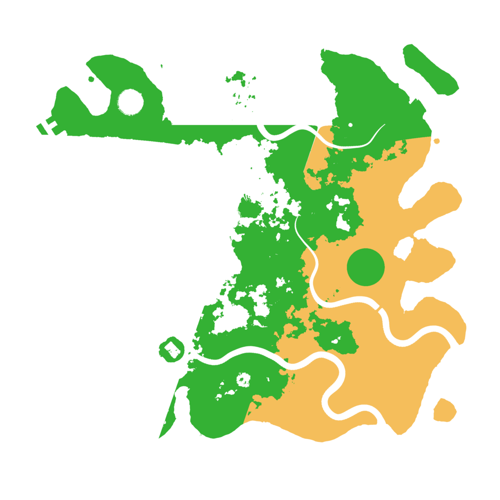 Biome Rust Map: Procedural Map, Size: 3500, Seed: 32036