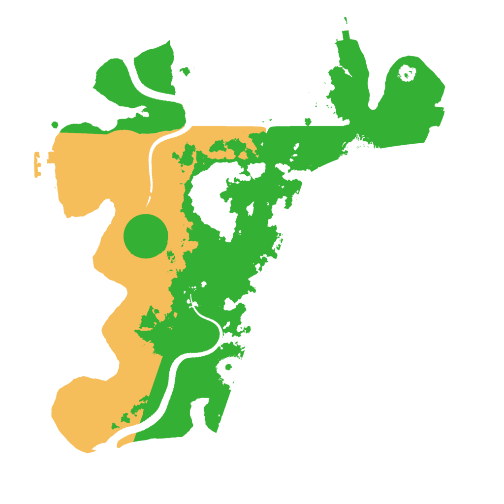 Biome Rust Map: Procedural Map, Size: 3000, Seed: 54231