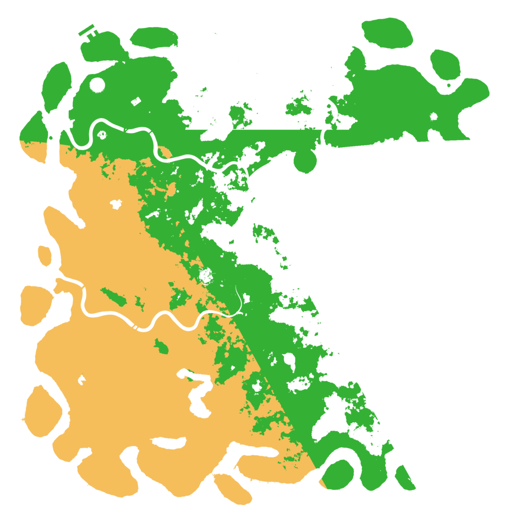 Biome Rust Map: Procedural Map, Size: 6000, Seed: 557583509