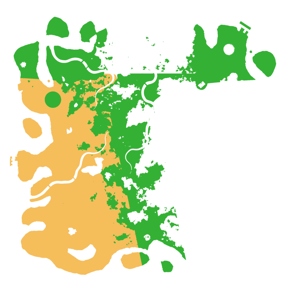 Biome Rust Map: Procedural Map, Size: 4750, Seed: 427683