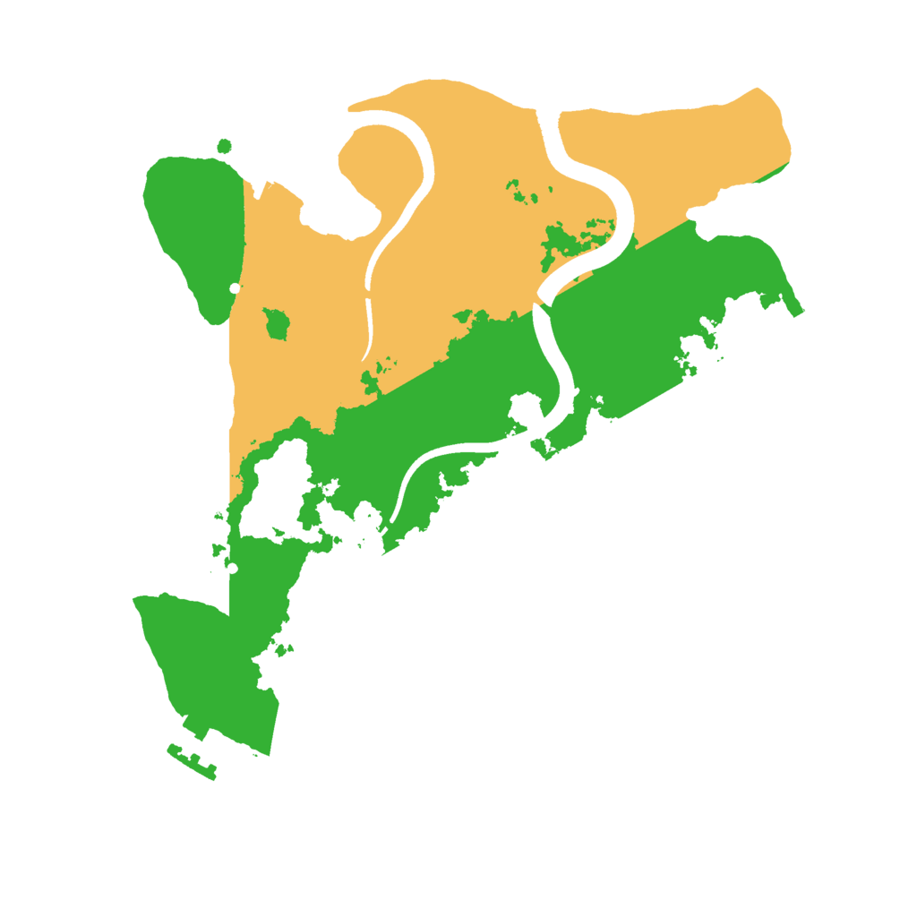 Biome Rust Map: Procedural Map, Size: 2500, Seed: 1146955486