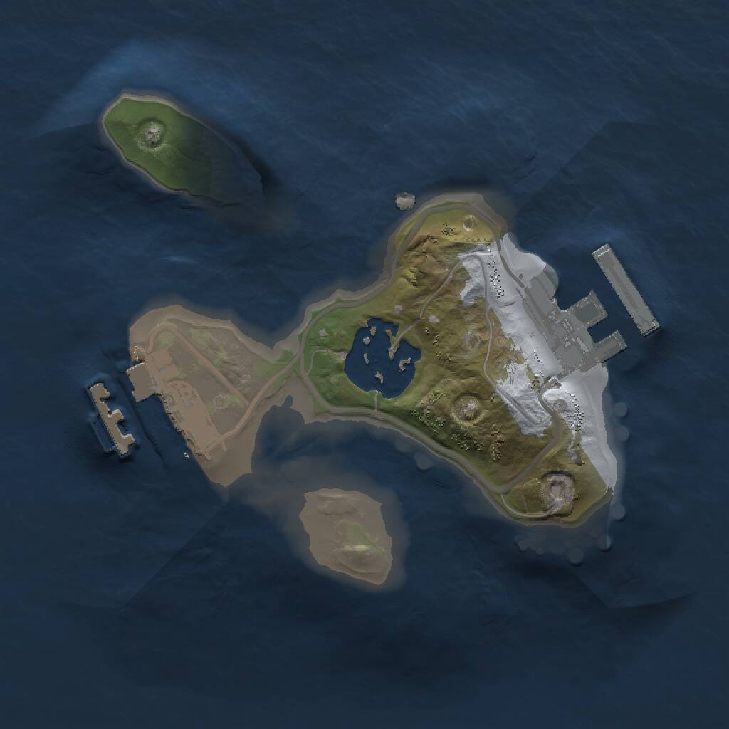 Rust Map: Procedural Map, Size: 1500, Seed: 6534275, 4 Monuments