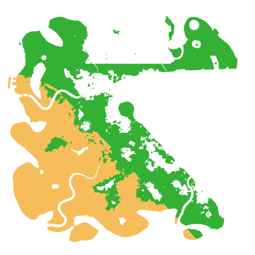 Biome Rust Map: Procedural Map, Size: 4500, Seed: 319599270