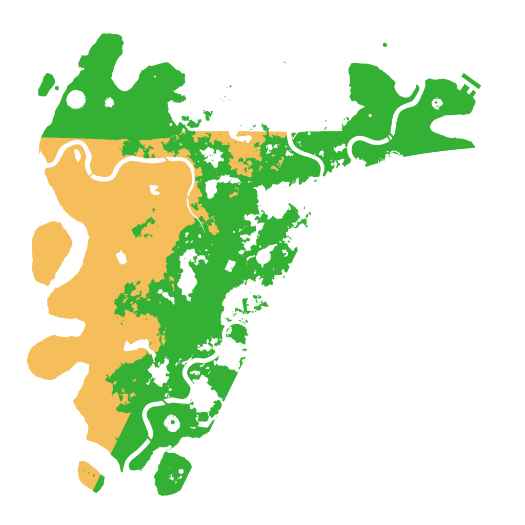 Biome Rust Map: Procedural Map, Size: 4900, Seed: 110548606