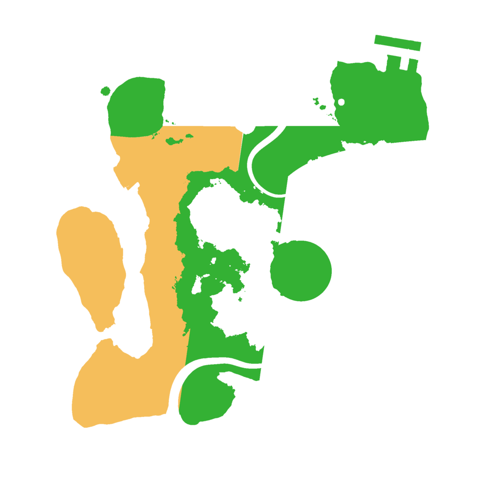 Biome Rust Map: Procedural Map, Size: 2200, Seed: 986341025