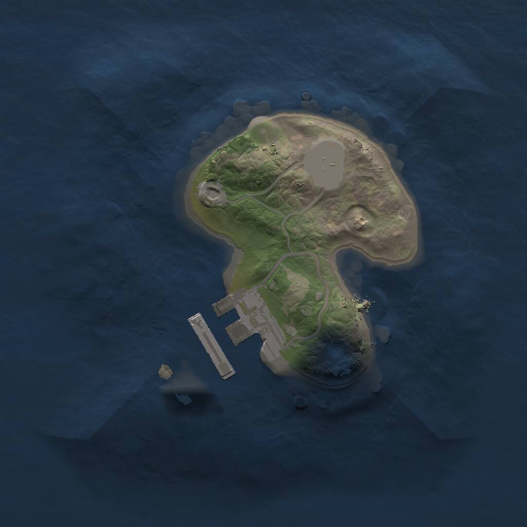 Rust Map: Procedural Map, Size: 1500, Seed: 810821634, 2 Monuments