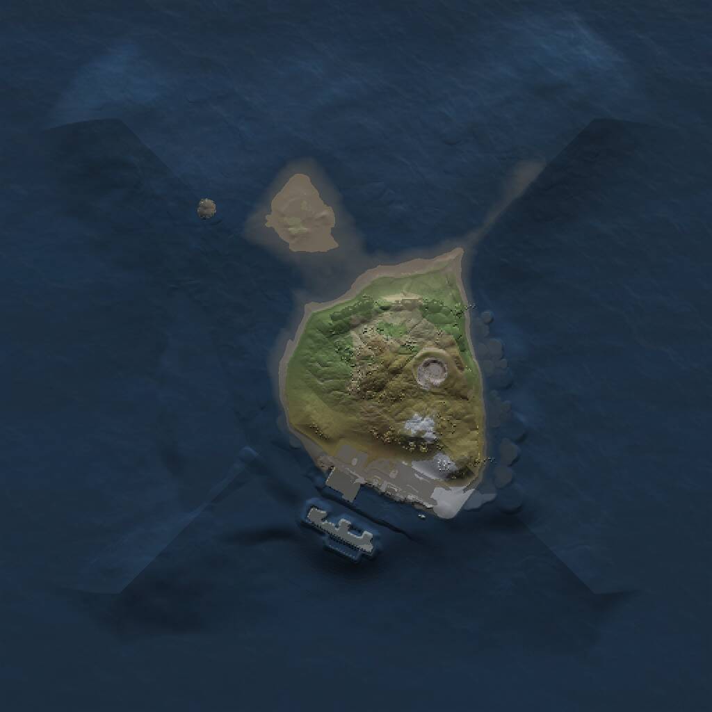 Rust Map: Procedural Map, Size: 1500, Seed: 906808124, 2 Monuments