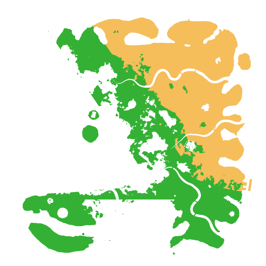 Biome Rust Map: Procedural Map, Size: 4500, Seed: 488126621