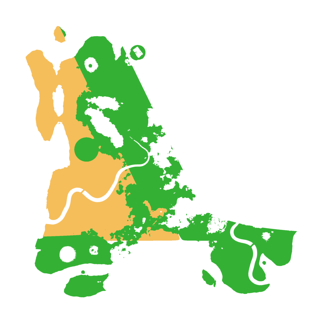Biome Rust Map: Procedural Map, Size: 3500, Seed: 645730
