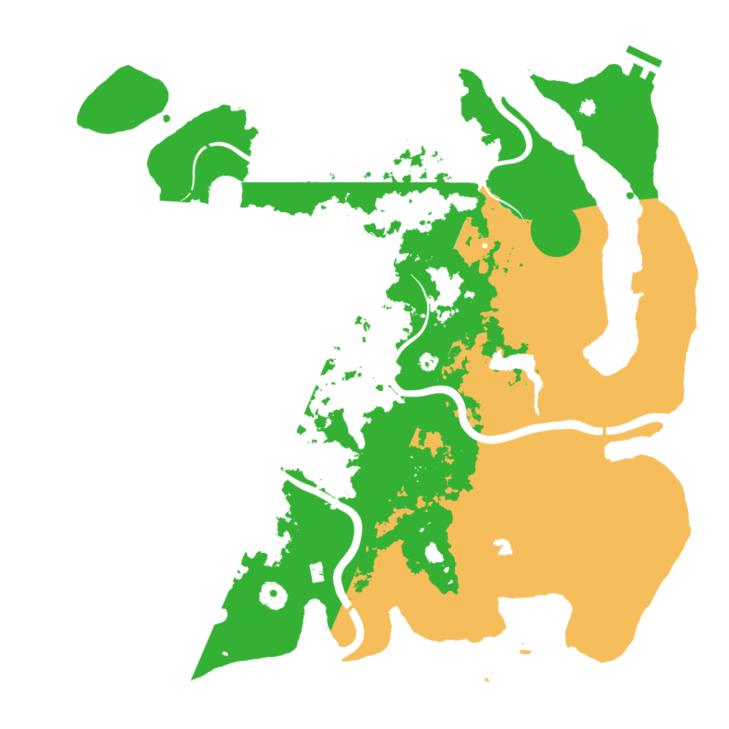 Biome Rust Map: Procedural Map, Size: 4000, Seed: 1275409203