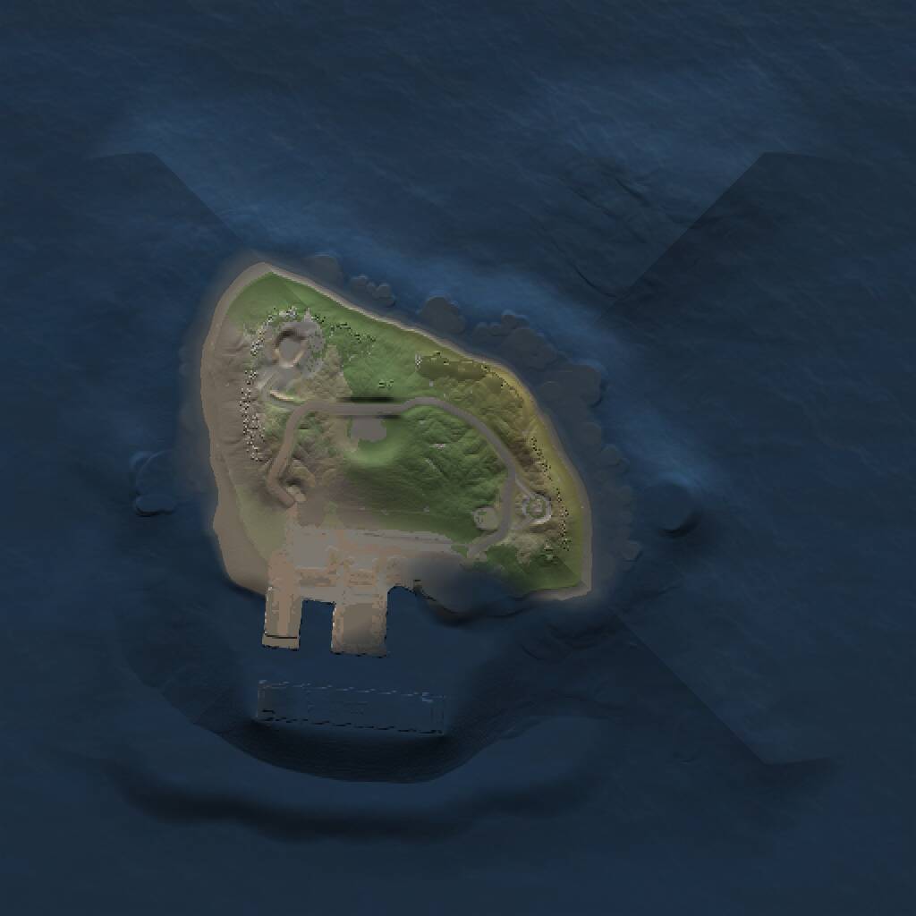 Rust Map: Procedural Map, Size: 1000, Seed: 515287247, 2 Monuments