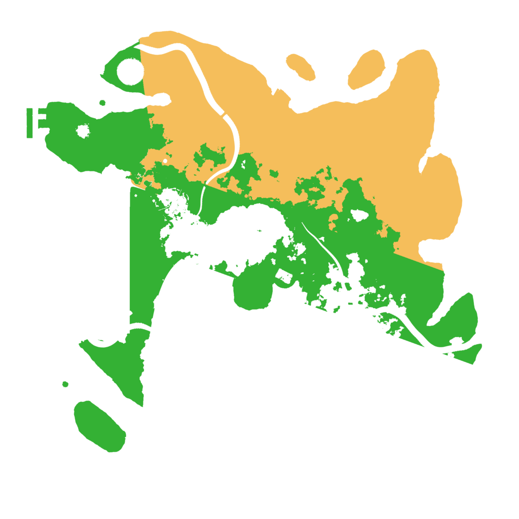 Biome Rust Map: Procedural Map, Size: 3500, Seed: 23267
