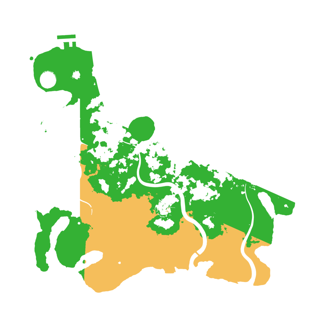 Biome Rust Map: Procedural Map, Size: 3500, Seed: 112279331
