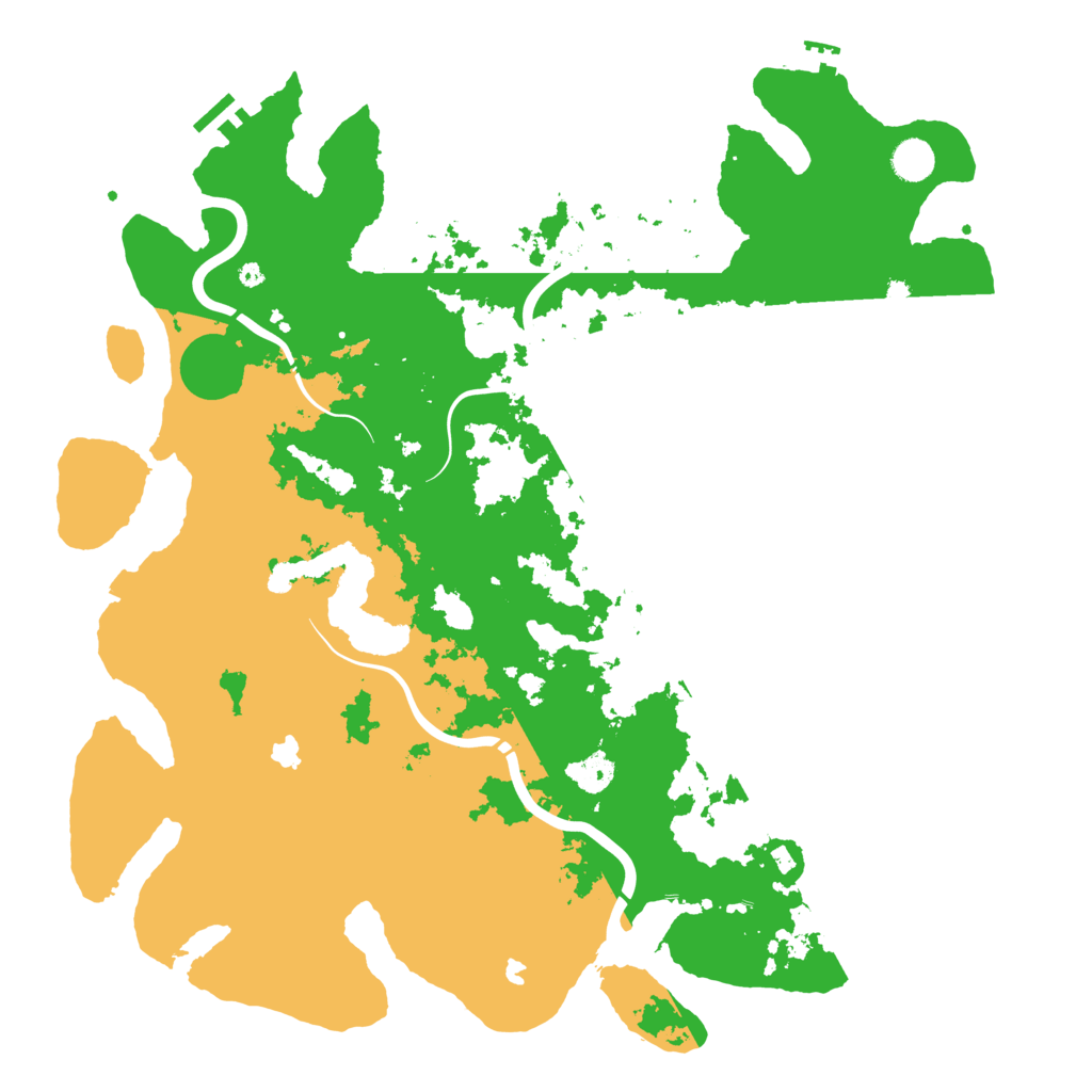 Biome Rust Map: Procedural Map, Size: 4500, Seed: 557583509