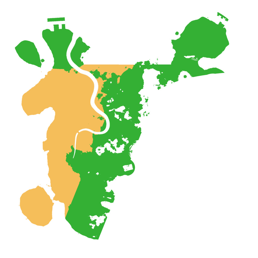Biome Rust Map: Procedural Map, Size: 3000, Seed: 280819498