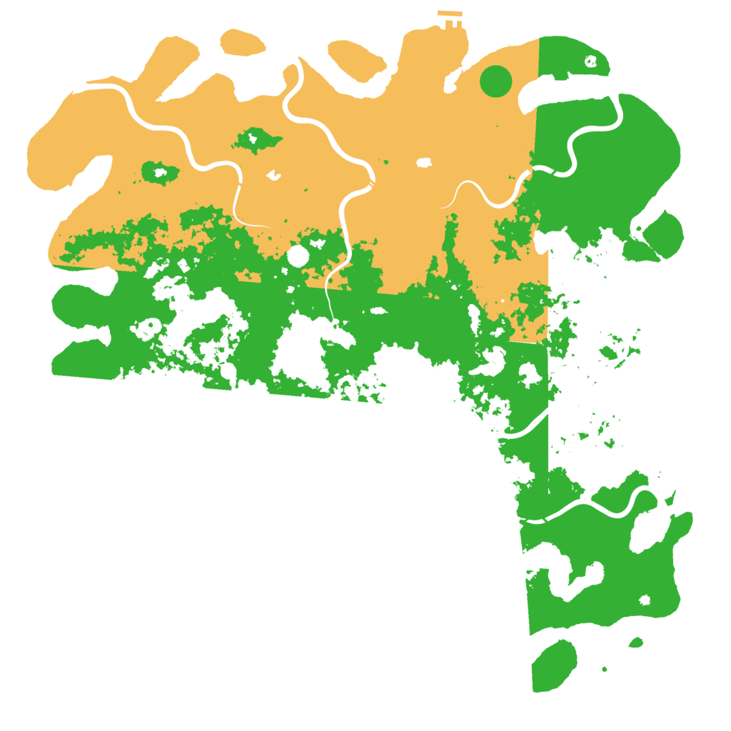 Biome Rust Map: Procedural Map, Size: 6000, Seed: 798893550