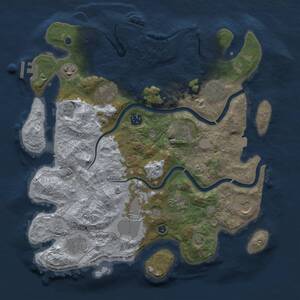 Thumbnail Rust Map: Procedural Map, Size: 3700, Seed: 560556, 16 Monuments