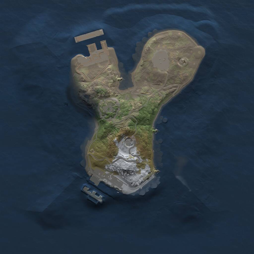 Rust Map: Procedural Map, Size: 1750, Seed: 906808124, 5 Monuments