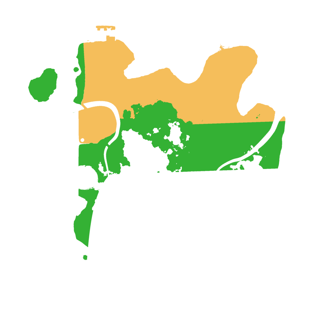 Biome Rust Map: Procedural Map, Size: 2500, Seed: 906808124