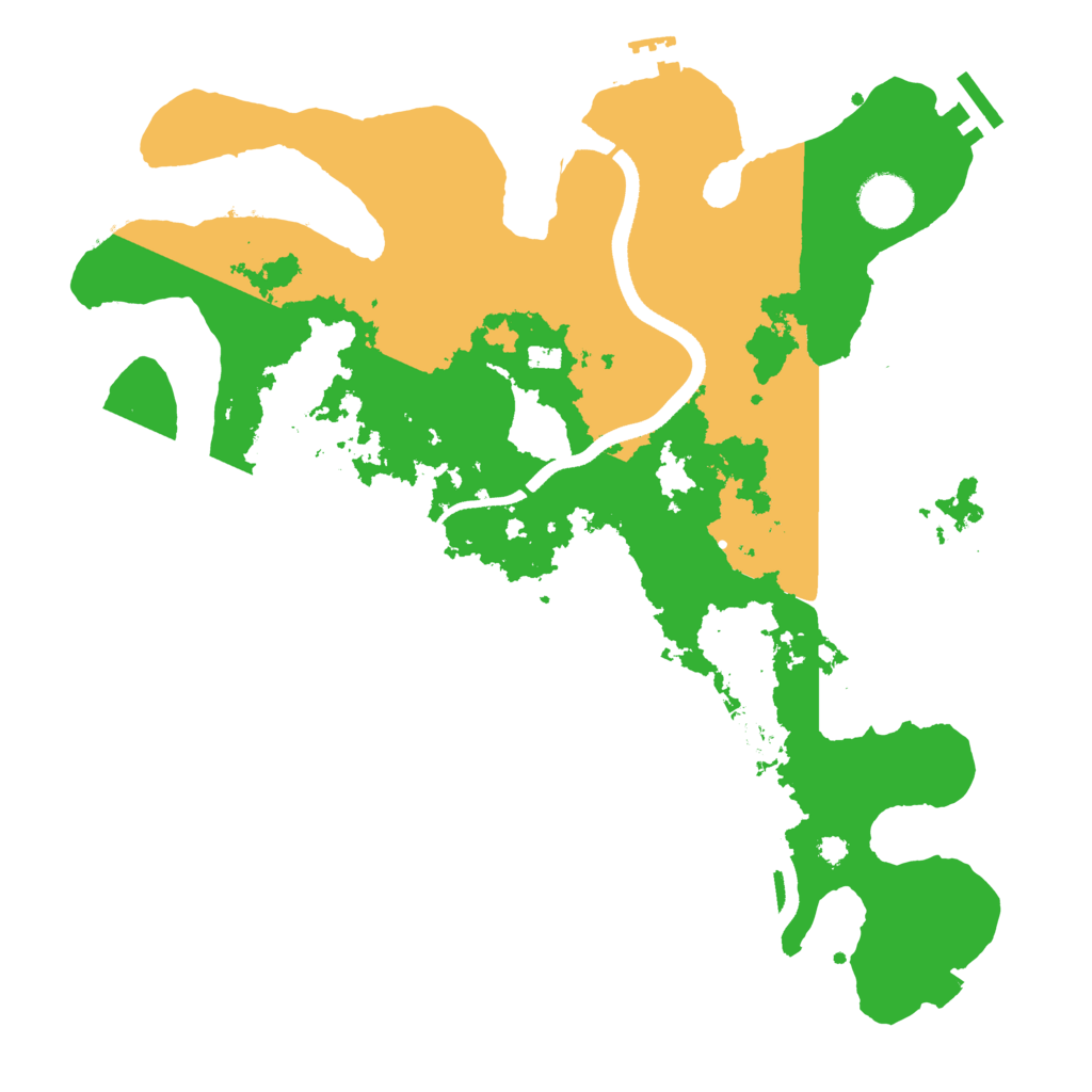 Biome Rust Map: Procedural Map, Size: 3500, Seed: 829539
