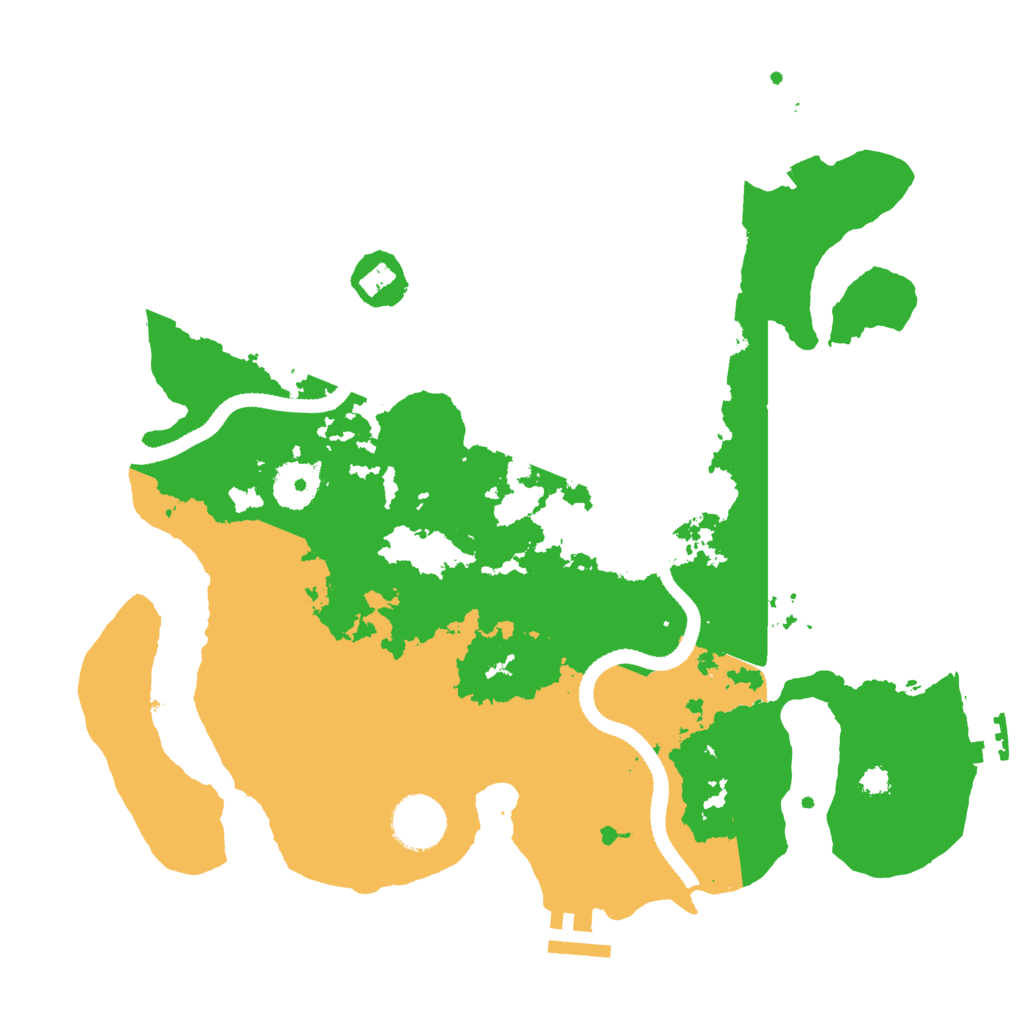 Biome Rust Map: Procedural Map, Size: 3300, Seed: 2184937