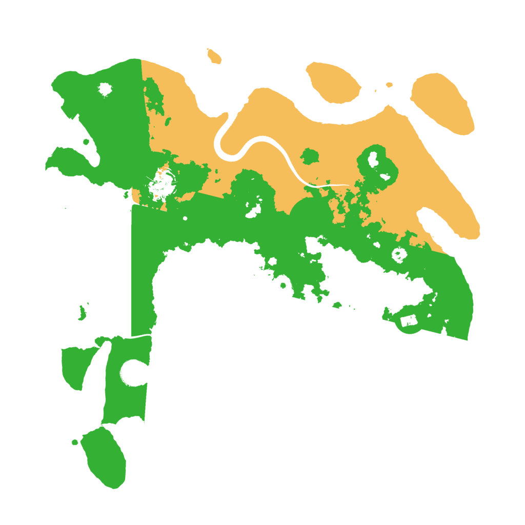 Biome Rust Map: Procedural Map, Size: 3550, Seed: 842356