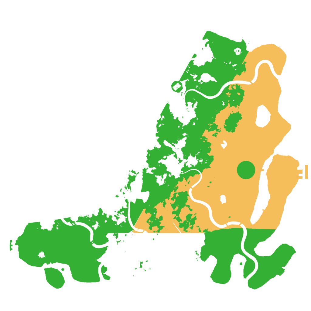 Biome Rust Map: Procedural Map, Size: 4500, Seed: 616326688