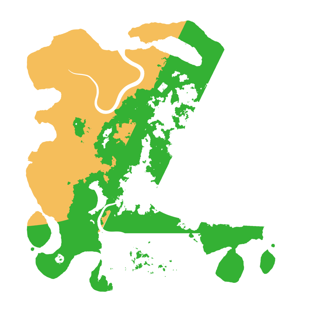Biome Rust Map: Procedural Map, Size: 3500, Seed: 598797768