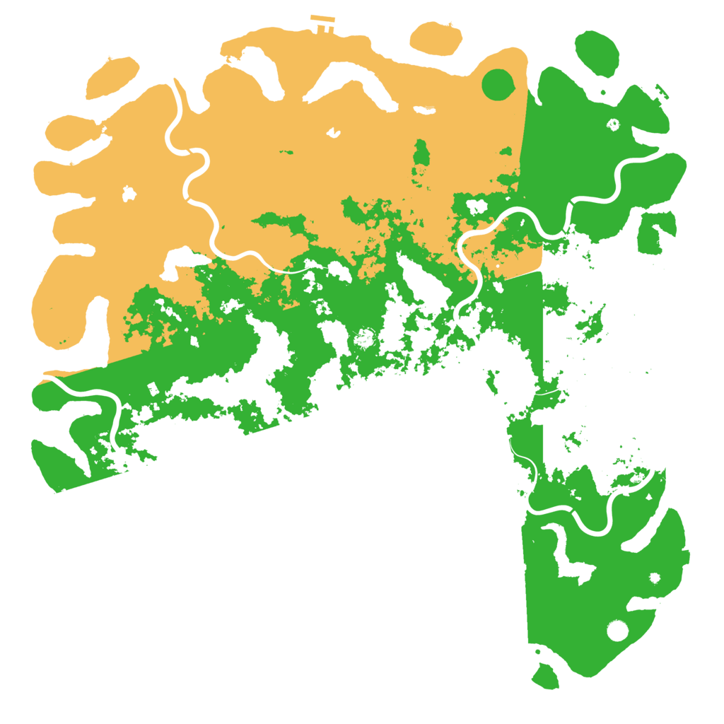 Biome Rust Map: Procedural Map, Size: 6000, Seed: 20251013