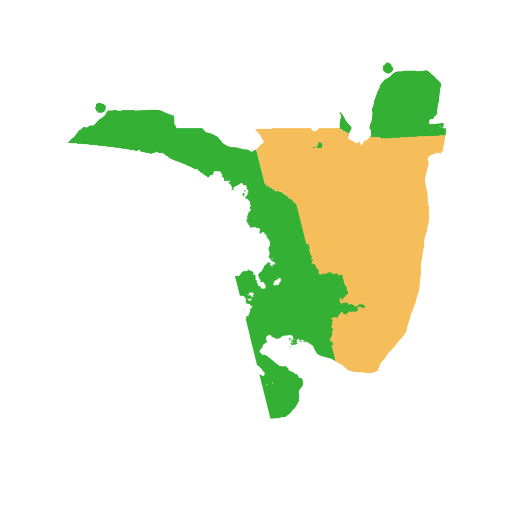Biome Rust Map: Procedural Map, Size: 2000, Seed: 13102025