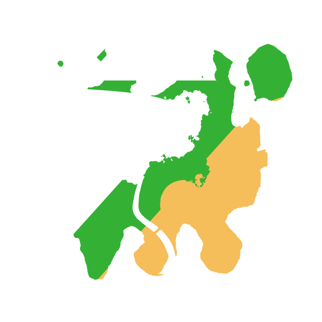 Biome Rust Map: Procedural Map, Size: 2200, Seed: 3486489