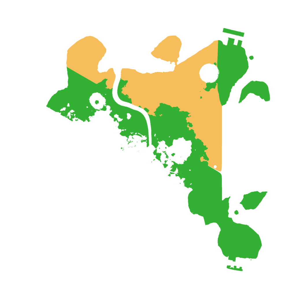 Biome Rust Map: Procedural Map, Size: 2800, Seed: 1107403757