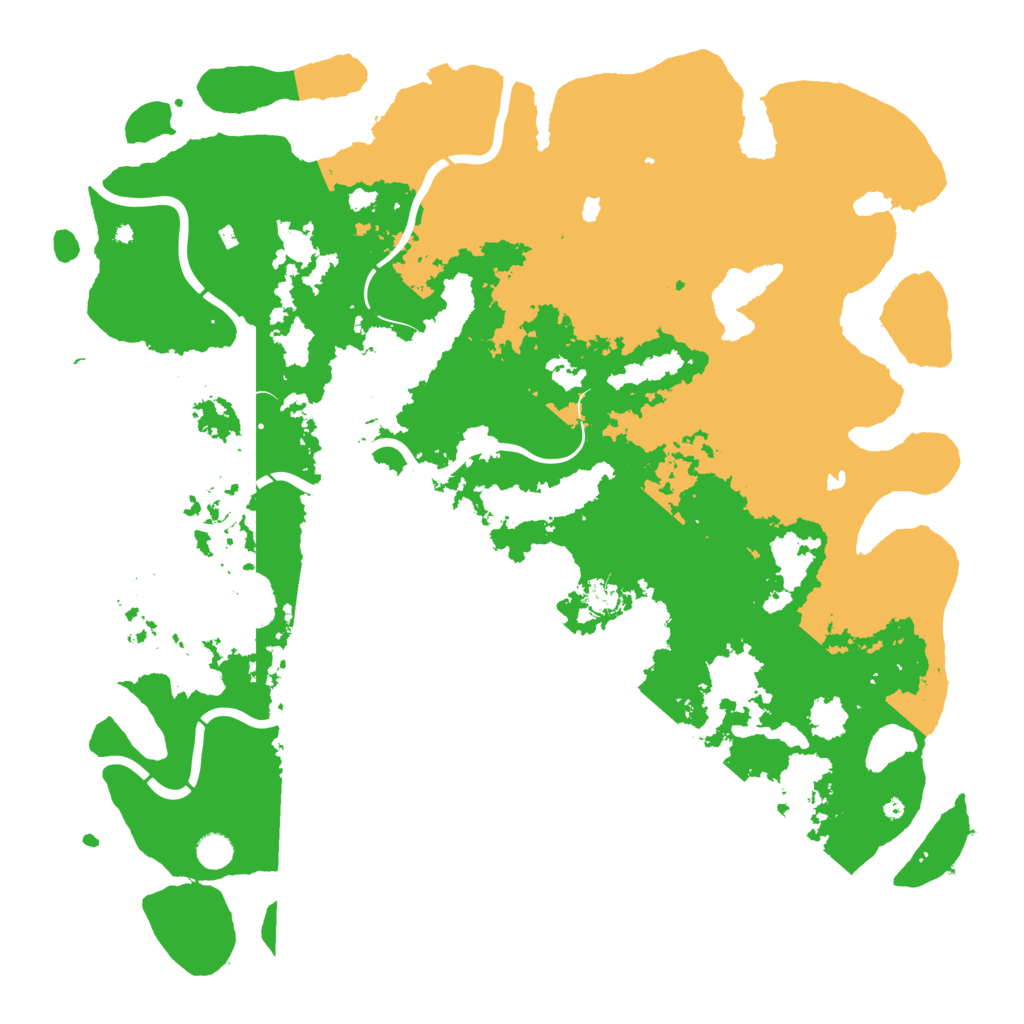 Biome Rust Map: Procedural Map, Size: 5000, Seed: 1366983479