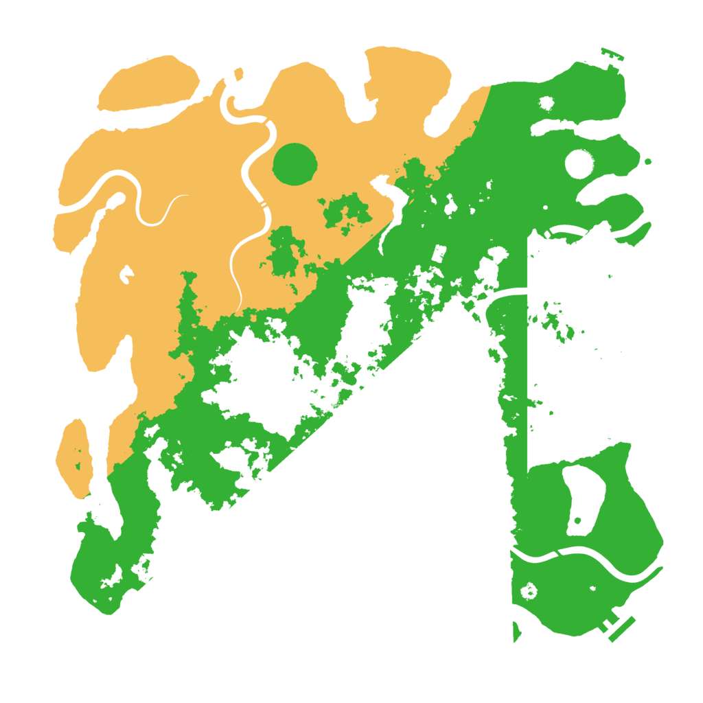 Biome Rust Map: Procedural Map, Size: 4350, Seed: 1153980438