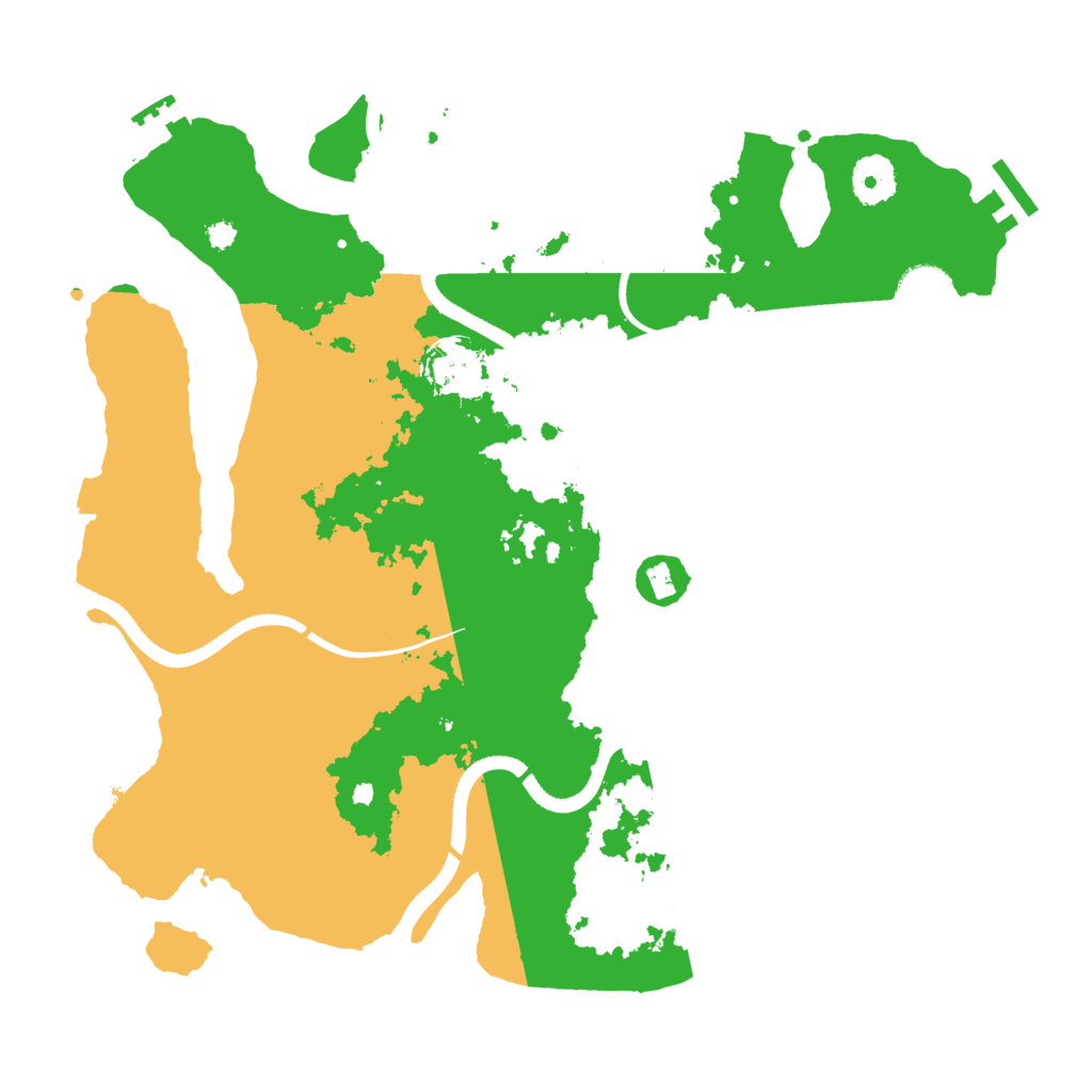 Biome Rust Map: Procedural Map, Size: 3500, Seed: 59714