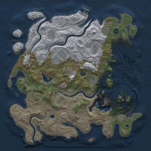 Thumbnail Rust Map: Procedural Map, Size: 4250, Seed: 1177115911, 17 Monuments