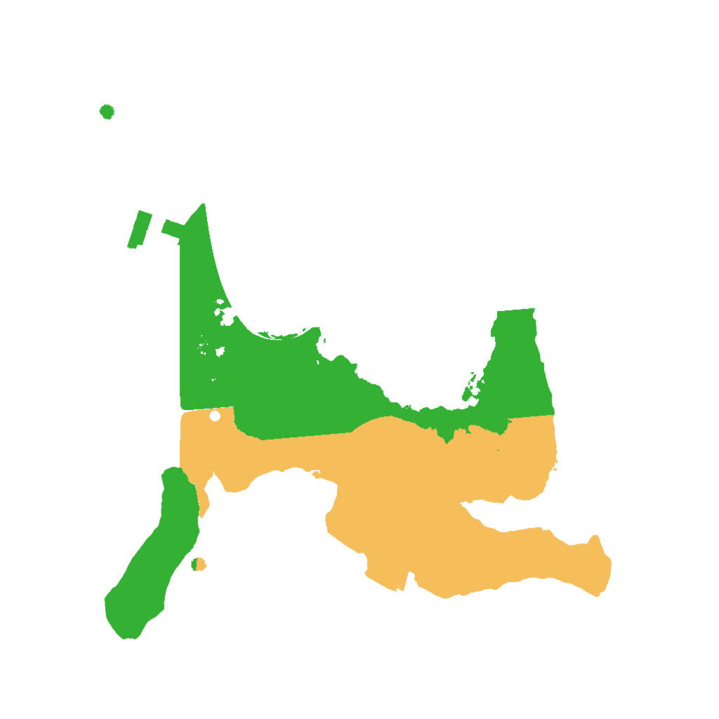 Biome Rust Map: Procedural Map, Size: 2000, Seed: 3212011